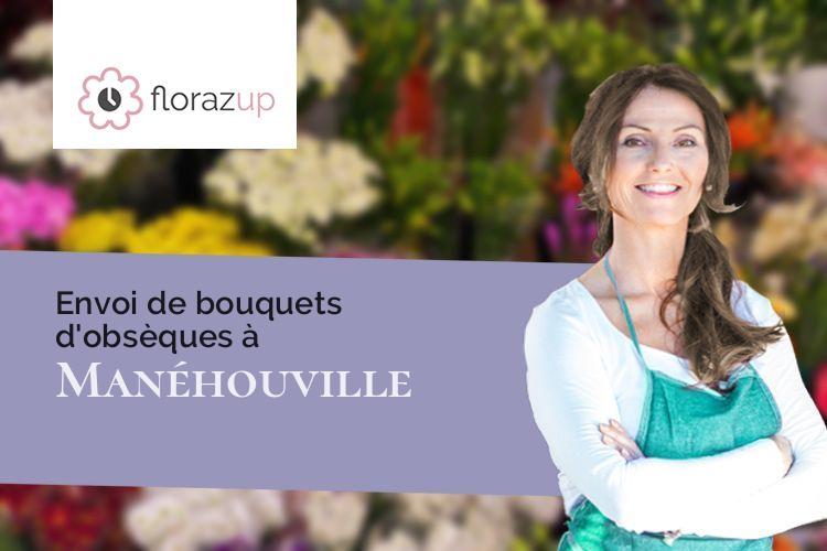 coeurs de fleurs pour un décès à Manéhouville (Seine-Maritime/76590)