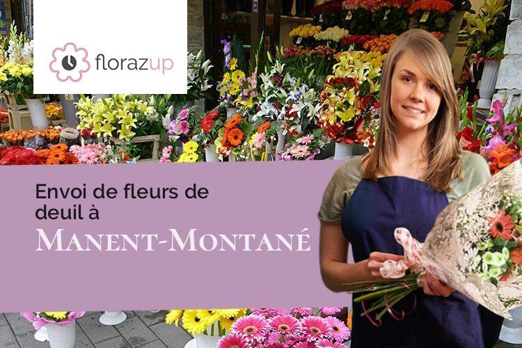 coeurs de fleurs pour des funérailles à Manent-Montané (Gers/32140)