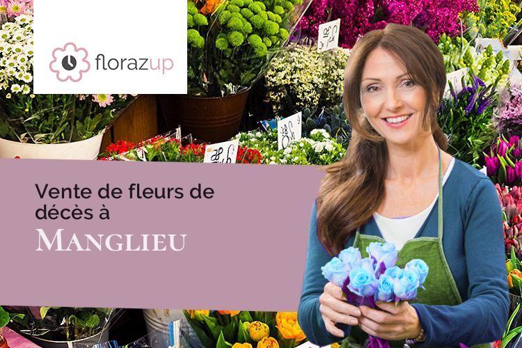 bouquets de fleurs pour un deuil à Manglieu (Puy-de-Dôme/63270)