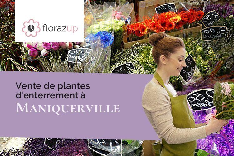 coeurs de fleurs pour un enterrement à Maniquerville (Seine-Maritime/76400)