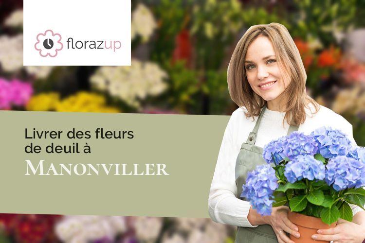gerbes de fleurs pour des funérailles à Manonviller (Meurthe-et-Moselle/54300)