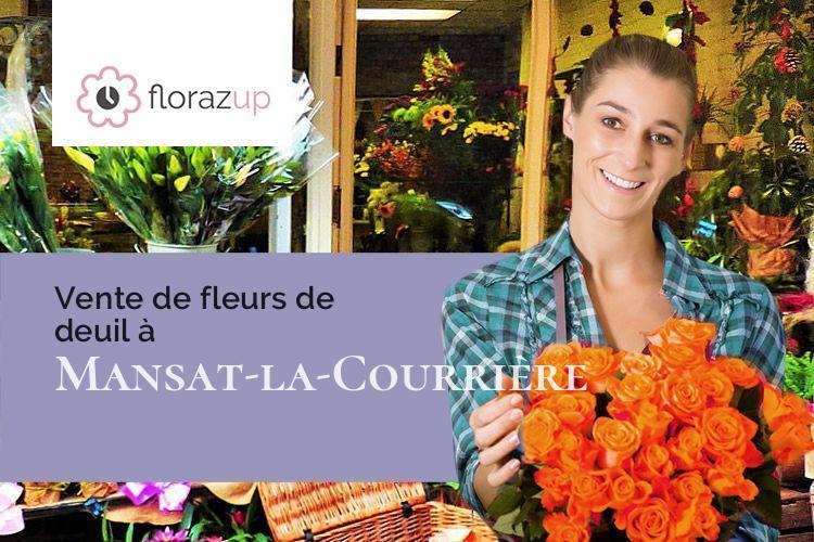 compositions de fleurs pour des obsèques à Mansat-la-Courrière (Creuse/23400)