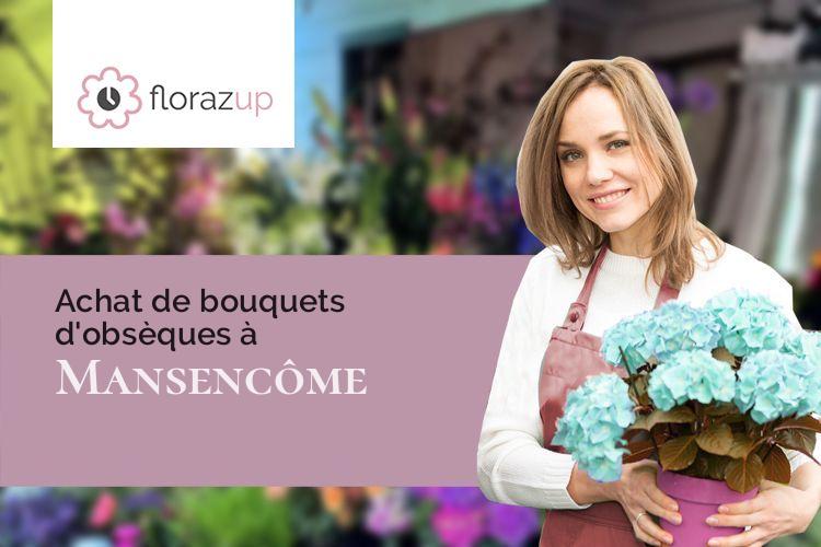 créations de fleurs pour un enterrement à Mansencôme (Gers/32310)