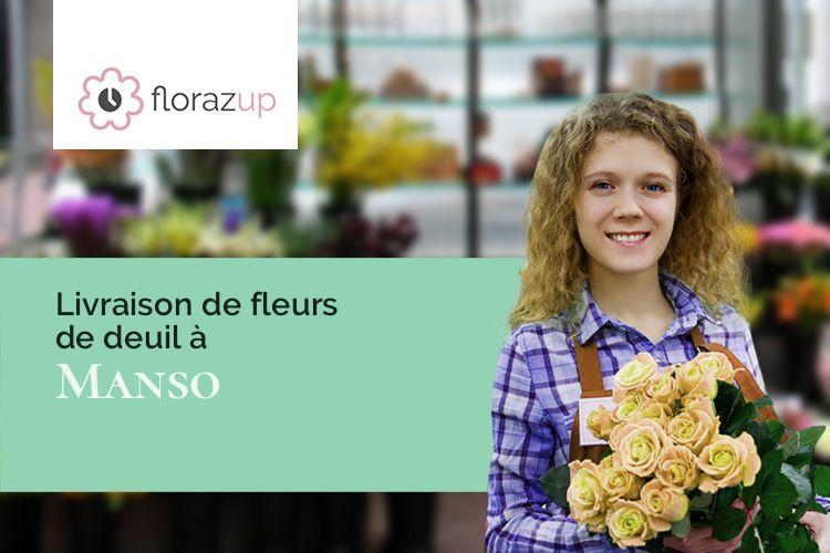 bouquets de fleurs pour un enterrement à Manso (Corse/20245)