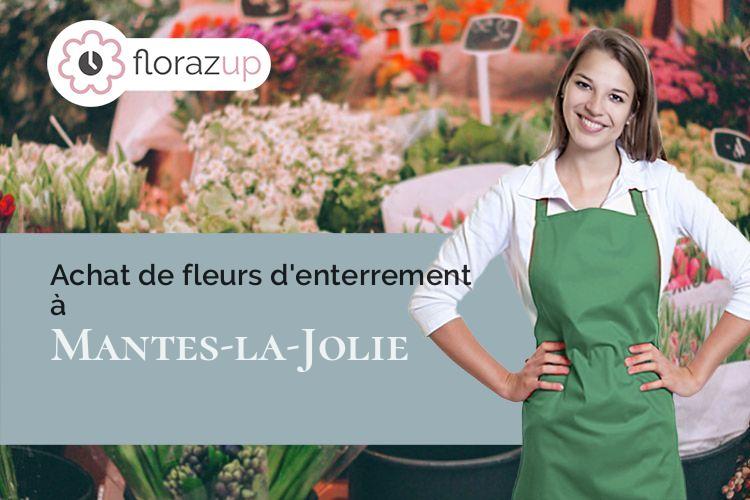 créations florales pour des obsèques à Mantes-la-Jolie (Yvelines/78200)