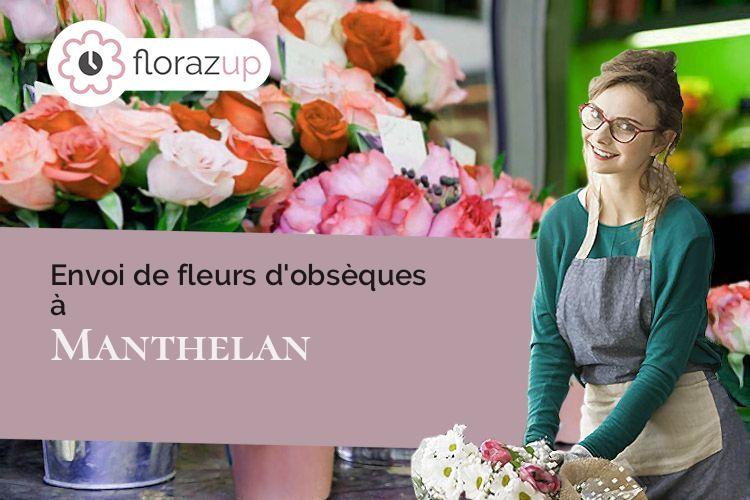 compositions florales pour un enterrement à Manthelan (Indre-et-Loire/37240)