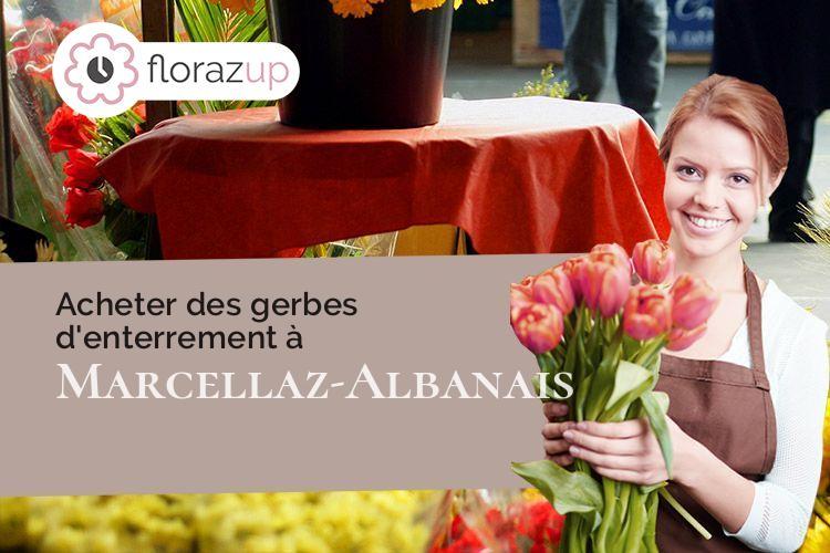 créations florales pour des obsèques à Marcellaz-Albanais (Haute-Savoie/74150)