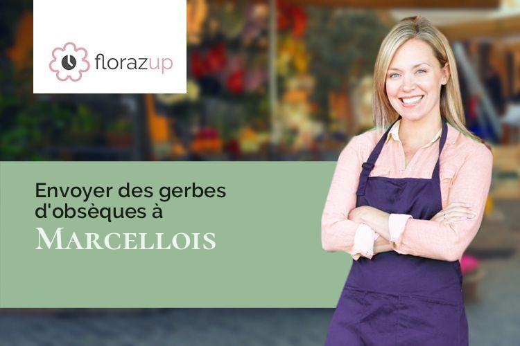 compositions florales pour des obsèques à Marcellois (Côte-d'Or/21350)