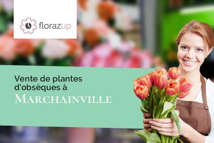 coupes de fleurs pour un enterrement à Marchainville (Orne/61290)