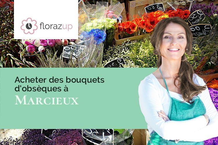coeurs de fleurs pour des funérailles à Marcieux (Savoie/73470)