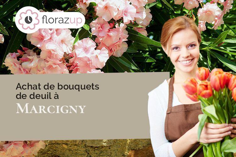bouquets de fleurs pour un deuil à Marcigny (Saône-et-Loire/71110)