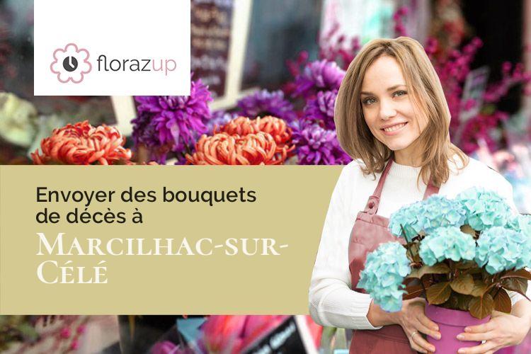 gerbes de fleurs pour une crémation à Marcilhac-sur-Célé (Lot/46160)