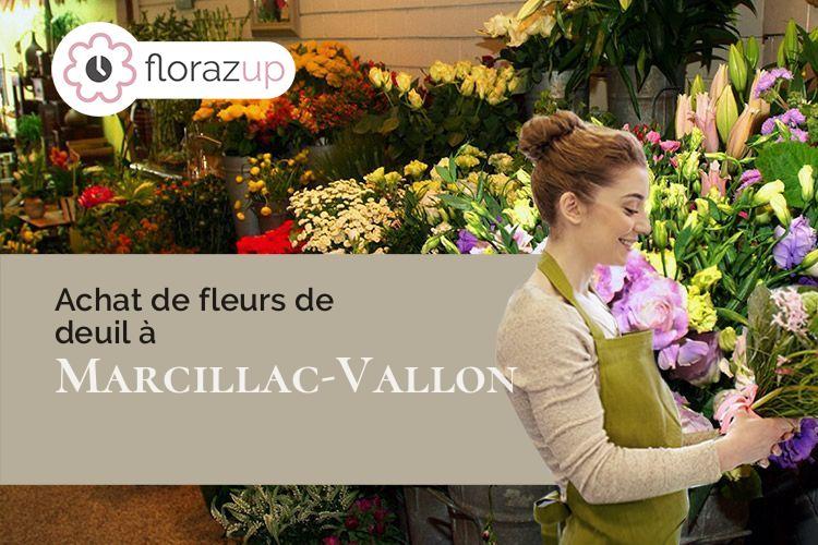 compositions de fleurs pour des obsèques à Marcillac-Vallon (Aveyron/12330)