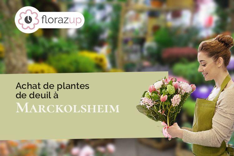 compositions de fleurs pour un enterrement à Marckolsheim (Bas-Rhin/67390)