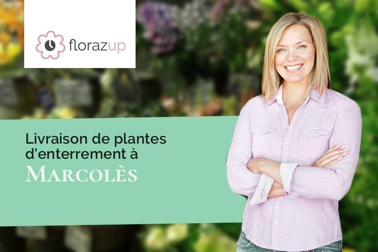 gerbes de fleurs pour une crémation à Marcolès (Cantal/15220)