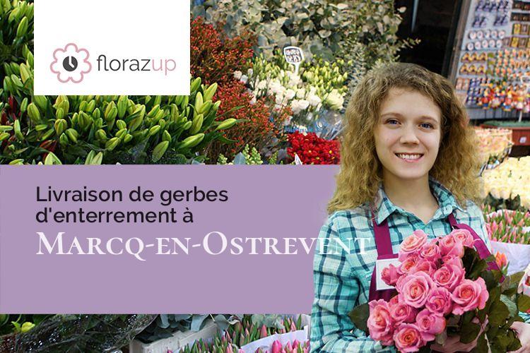 gerbes de fleurs pour un deuil à Marcq-en-Ostrevent (Nord/59252)