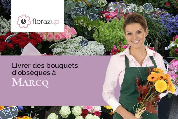 fleurs deuil pour un deuil à Marcq (Yvelines/78770)