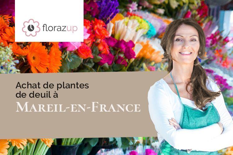 compositions de fleurs pour un deuil à Mareil-en-France (Val-d'Oise/95850)