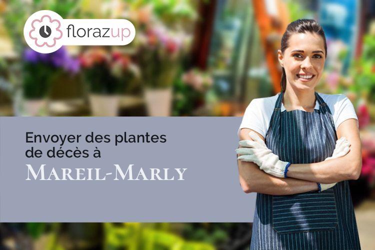 compositions florales pour des funérailles à Mareil-Marly (Yvelines/78750)