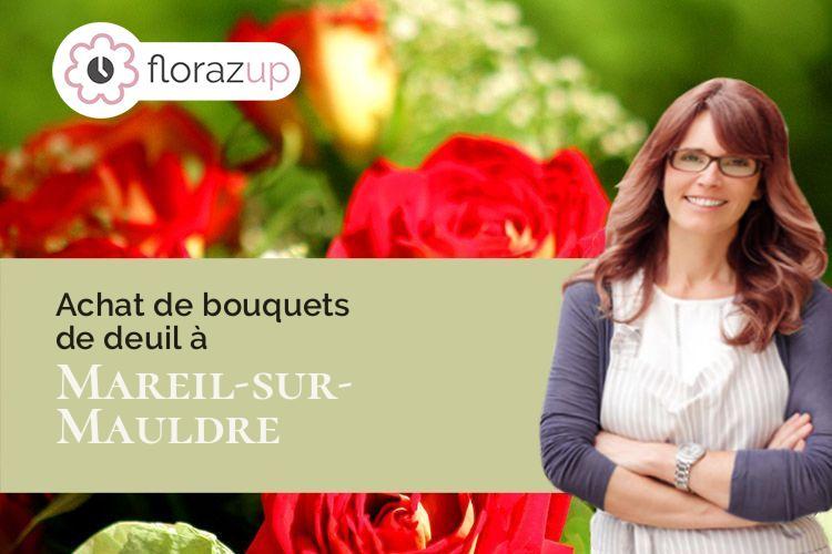 compositions florales pour des funérailles à Mareil-sur-Mauldre (Yvelines/78124)