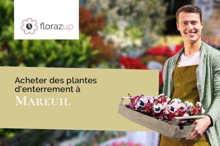 couronnes de fleurs pour un enterrement à Mareuil (Charente/16170)