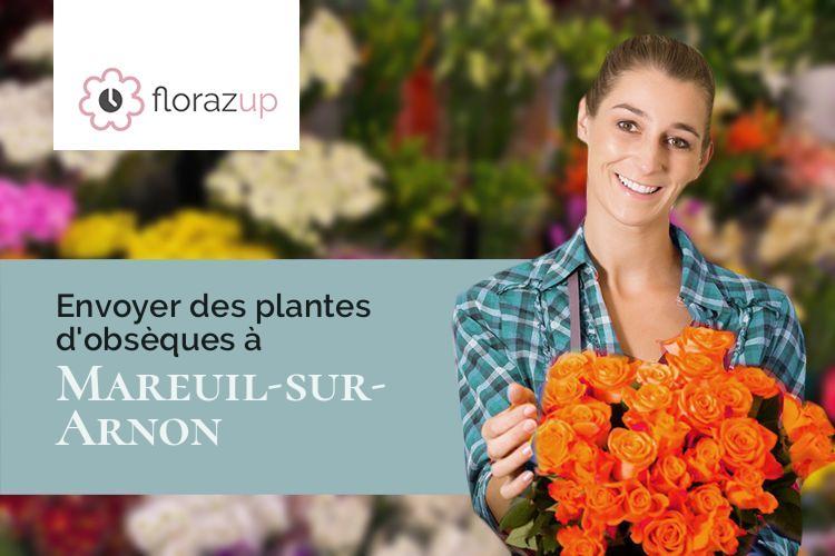 coeurs de fleurs pour un enterrement à Mareuil-sur-Arnon (Cher/18290)