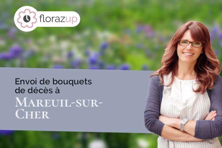 coeur de fleurs pour une crémation à Mareuil-sur-Cher (Loir-et-Cher/41110)