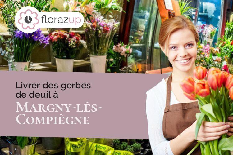 coeur de fleurs pour un enterrement à Margny-lès-Compiègne (Oise/60280)