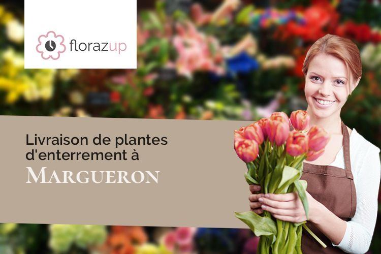 bouquets de fleurs pour des funérailles à Margueron (Gironde/33220)