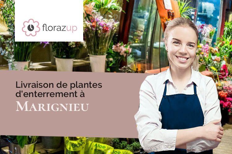 créations de fleurs pour un deuil à Marignieu (Ain/01300)