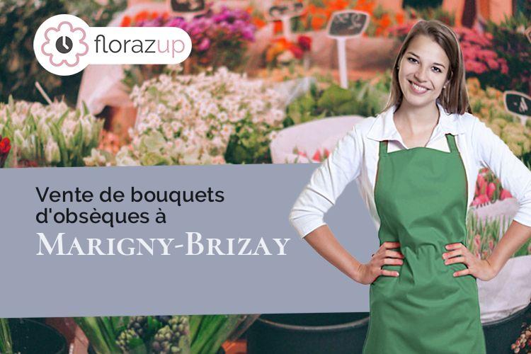 coeur de fleurs pour un deuil à Marigny-Brizay (Vienne/86380)