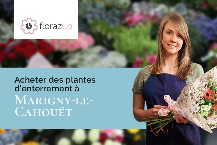 gerbes de fleurs pour des funérailles à Marigny-le-Cahouët (Côte-d'Or/21150)
