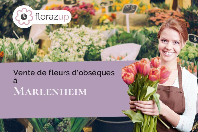 créations de fleurs pour des funérailles à Marlenheim (Bas-Rhin/67520)