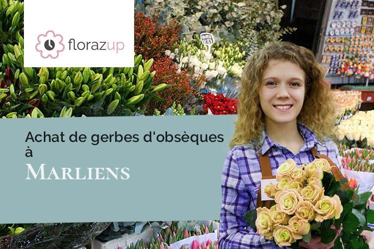 créations de fleurs pour une crémation à Marliens (Côte-d'Or/21110)