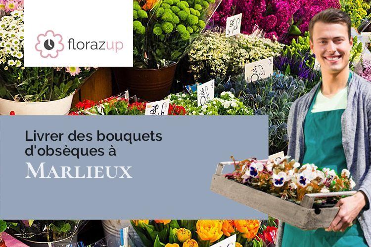 compositions florales pour un deuil à Marlieux (Ain/01240)
