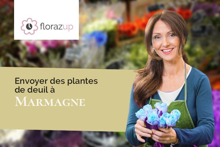 coeurs de fleurs pour des obsèques à Marmagne (Côte-d'Or/21500)