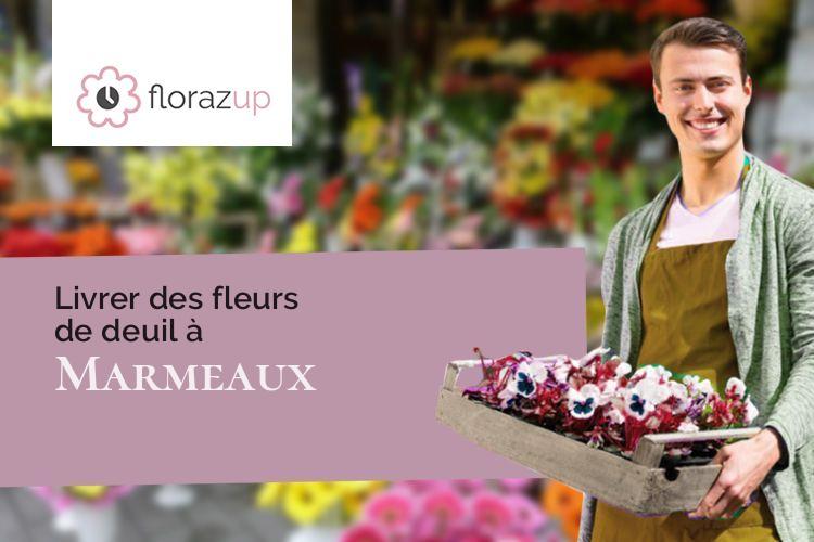 créations florales pour un enterrement à Marmeaux (Yonne/89420)