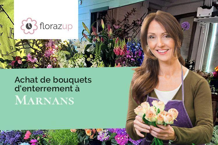 compositions florales pour une crémation à Marnans (Isère/38980)