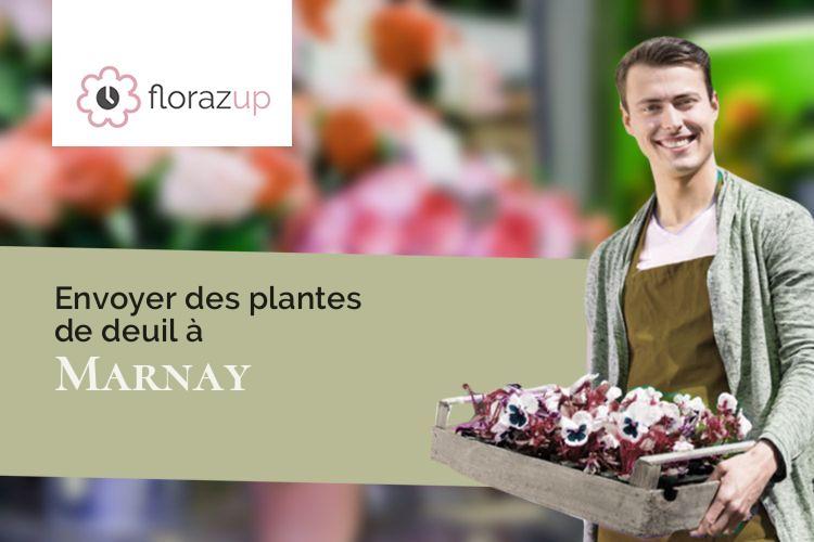 compositions florales pour un deuil à Marnay (Saône-et-Loire/71240)