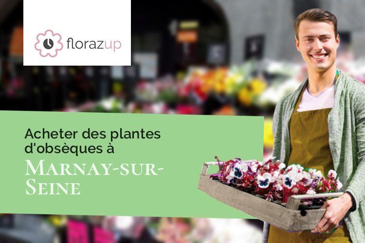 coupes de fleurs pour un deuil à Marnay-sur-Seine (Aube/10400)