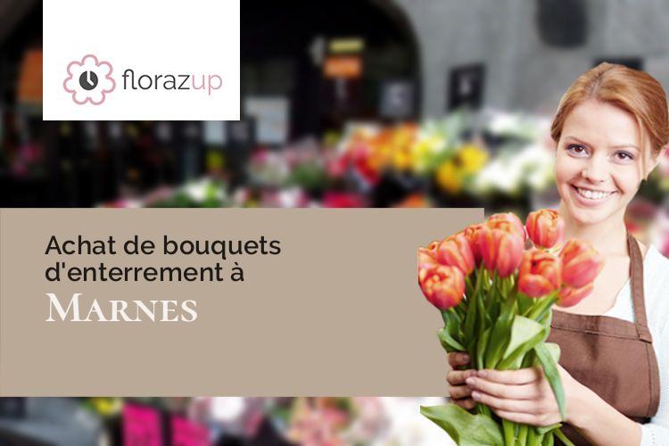 compositions florales pour un décès à Marnes (Deux-Sèvres/79600)
