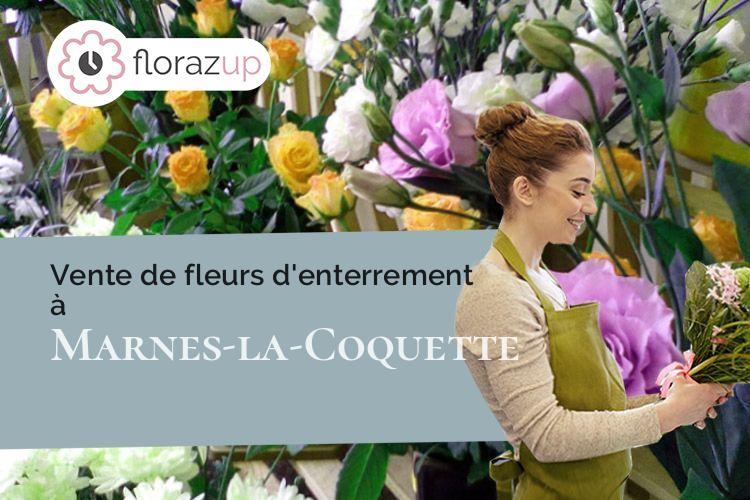 bouquets de fleurs pour un deuil à Marnes-la-Coquette (Hauts-de-Seine/92430)