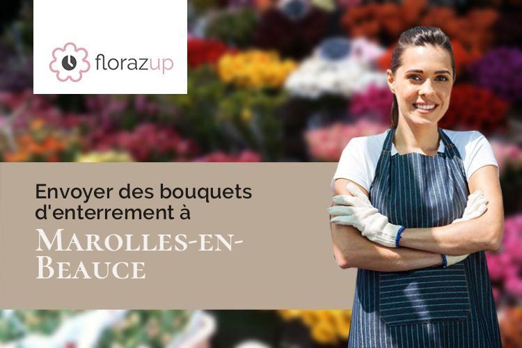 créations de fleurs pour des funérailles à Marolles-en-Beauce (Essonne/91150)