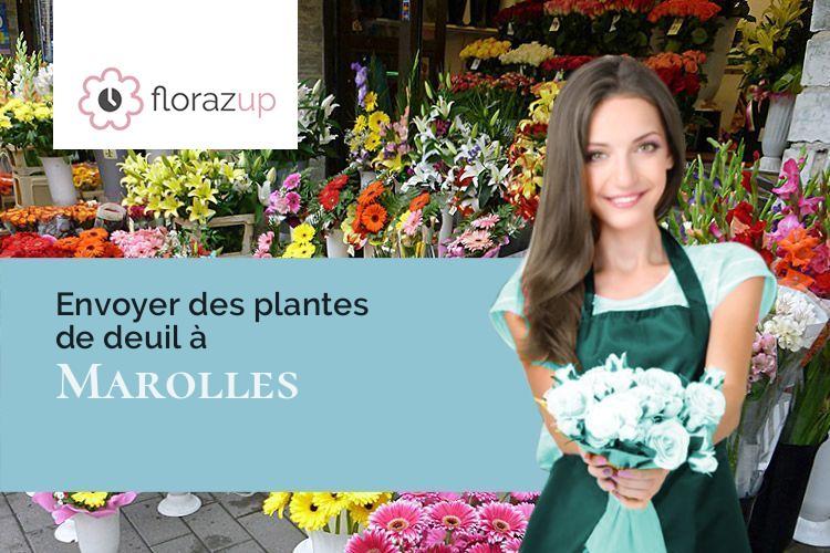 compositions florales pour des obsèques à Marolles (Loir-et-Cher/41330)