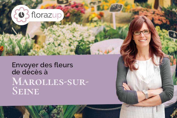 créations de fleurs pour un décès à Marolles-sur-Seine (Seine-et-Marne/77130)