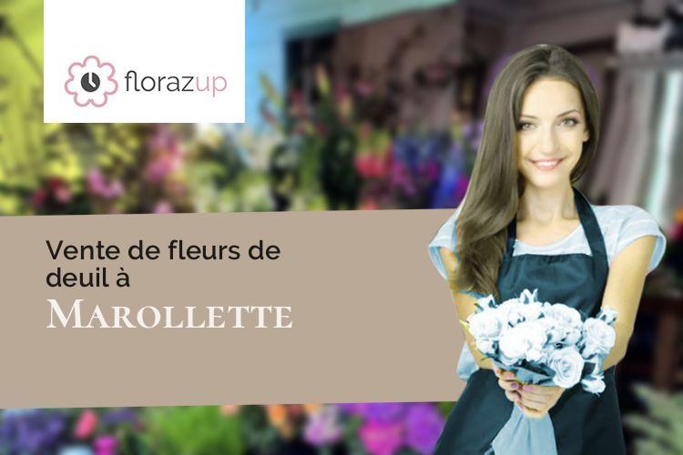 créations de fleurs pour un deuil à Marollette (Sarthe/72600)