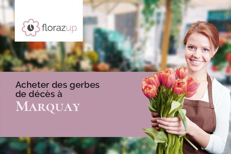 couronnes de fleurs pour un deuil à Marquay (Dordogne/24620)