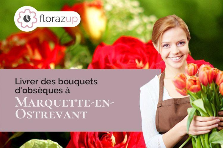 gerbes de fleurs pour un décès à Marquette-en-Ostrevant (Nord/59252)