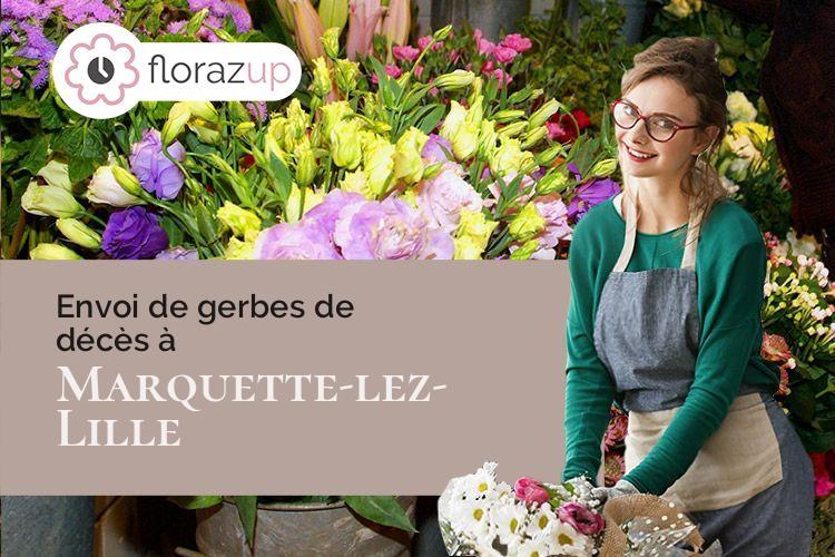 bouquets de fleurs pour des obsèques à Marquette-lez-Lille (Nord/59520)