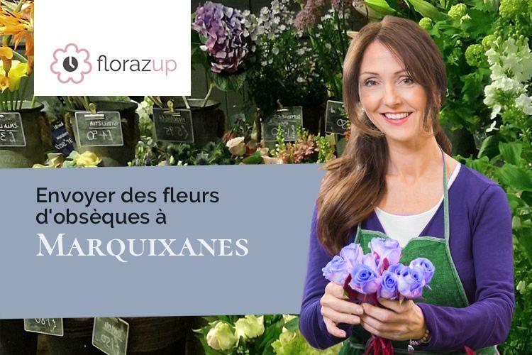 couronnes de fleurs pour des funérailles à Marquixanes (Pyrénées-Orientales/66320)